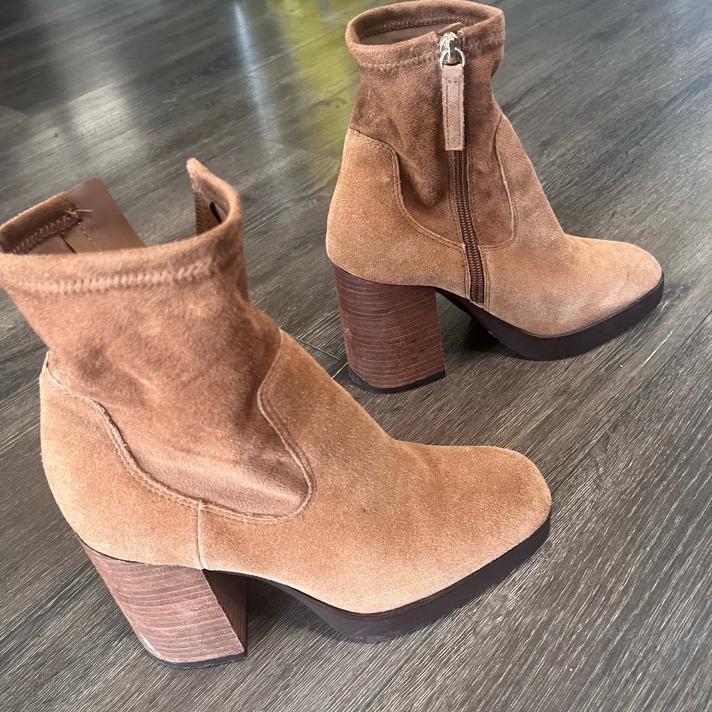 Aldo Brown Suede Ankle Booties size 7.5